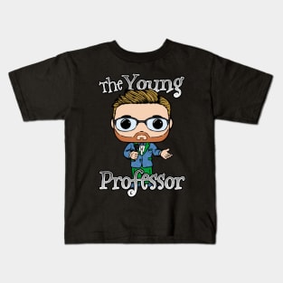 Young Professor Turtle Blue Kids T-Shirt